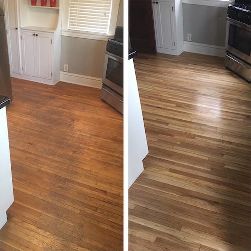hardwood floor refinishing before and after pictures in Mississauga